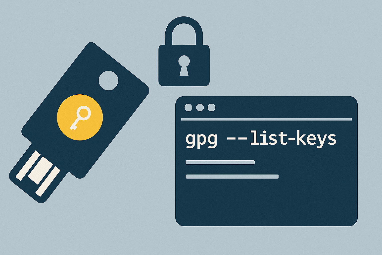 GPG and YubiKey setup illustration